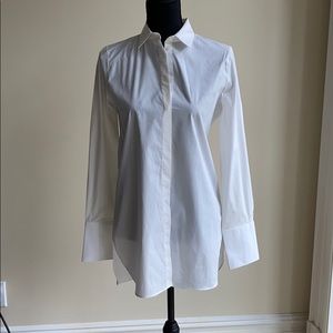 J Crew White Button Down Tunic